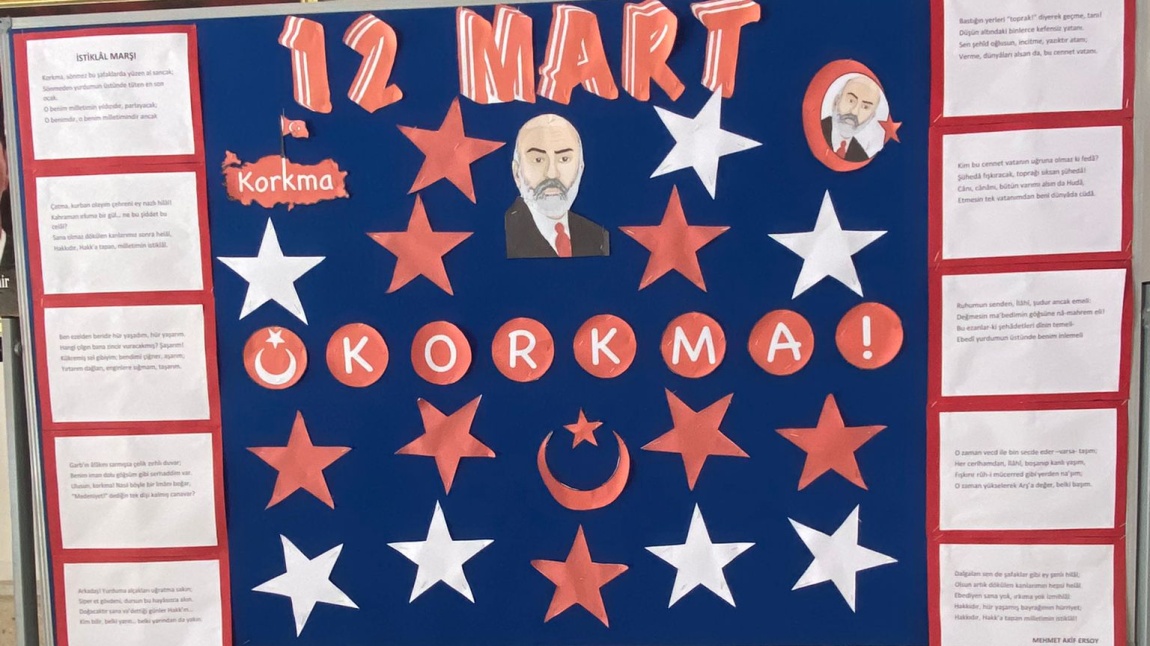 İstiklal Marşı'mızın Kabulünün 103.Yılı ve Mehmet Akif Ersoy'u Anma Töreni